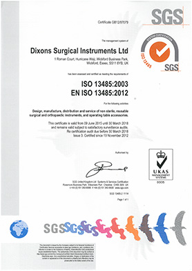 ISO 13485 Certificate